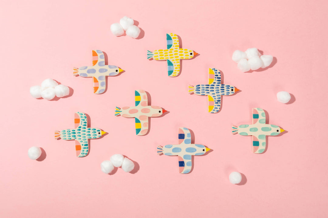 Ana Seixas Wanddekoration Bird Mint / Ceramic Hanging bei Nauli and Stories