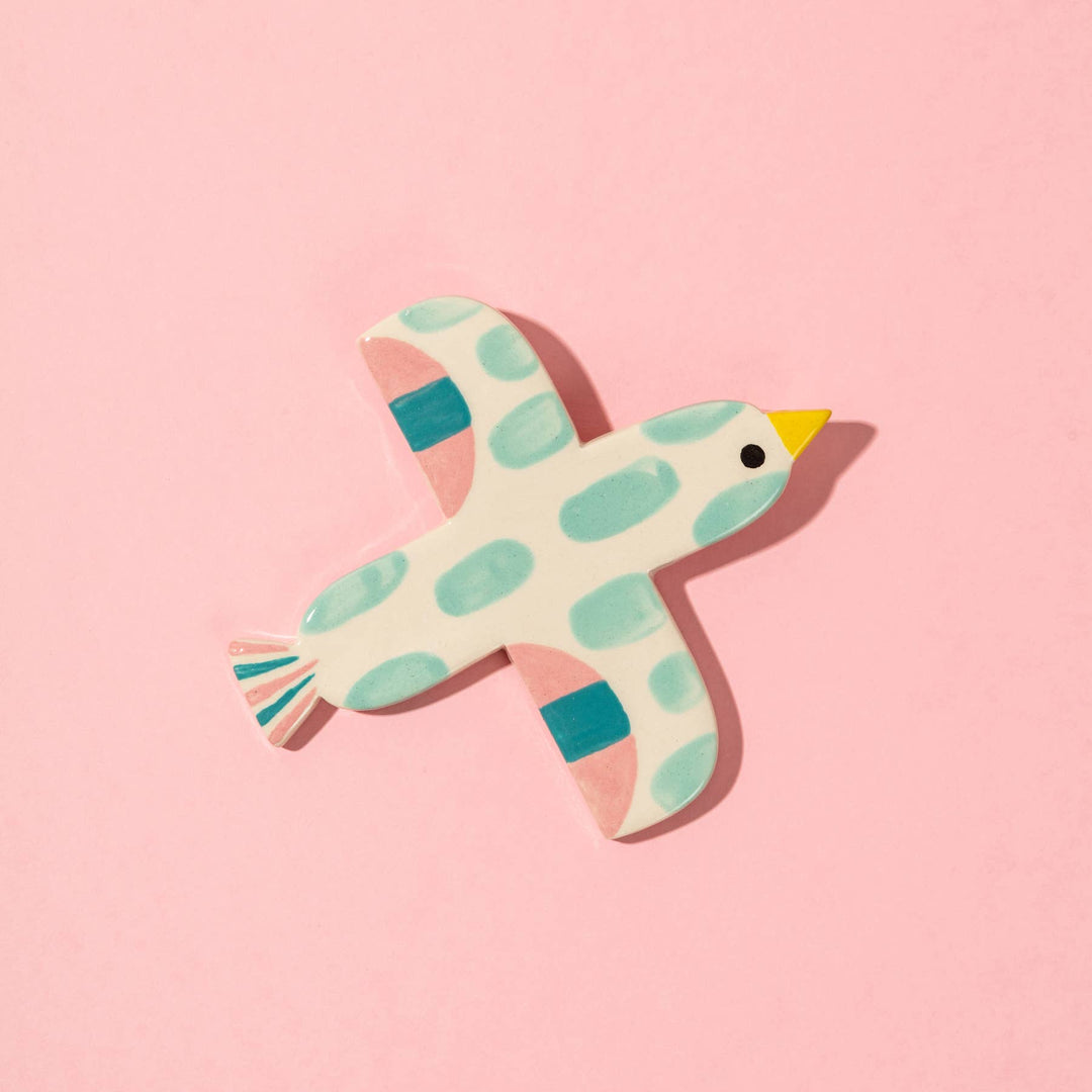 Ana Seixas Wanddekoration Bird Mint / Ceramic Hanging bei Nauli and Stories