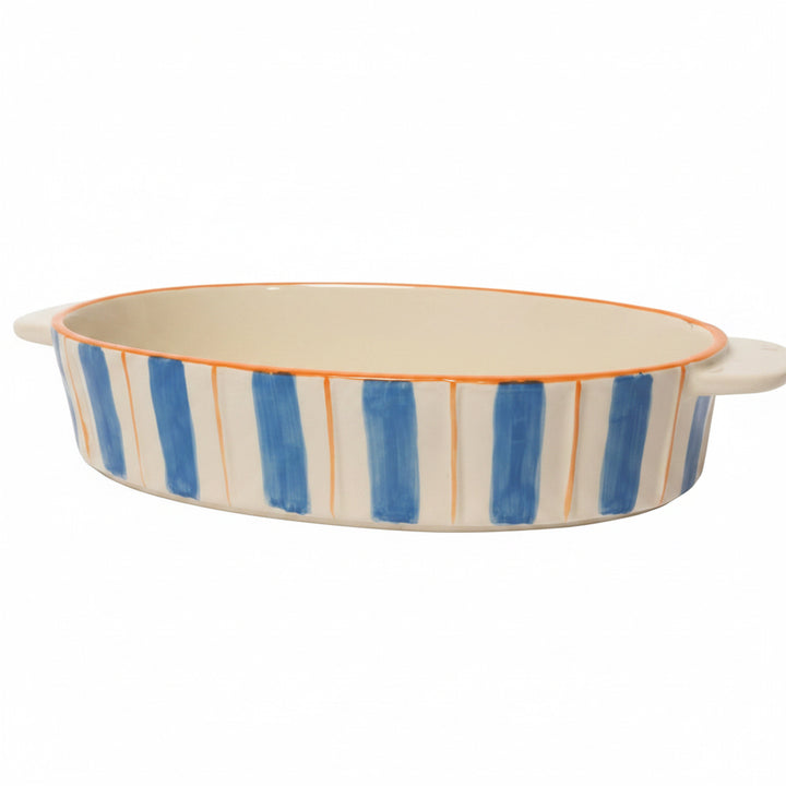 Au Maison Ofenform Ofenform blau - orange gestreift, 5,7x33,5x19,2 cm bei Nauli and Stories