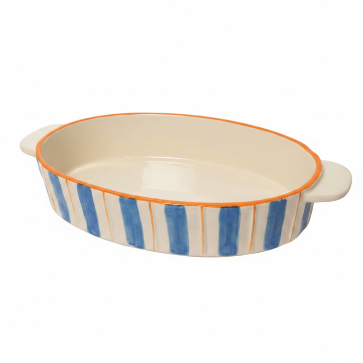 Au Maison Ofenform Ofenform blau - orange gestreift, 5,7x33,5x19,2 cm bei Nauli and Stories