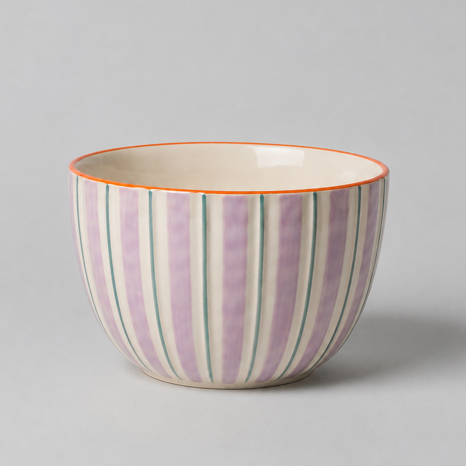 Au Maison Salatschüssel Salatschüssel violett petrol orange | ø19 cm bei Nauli and Stories