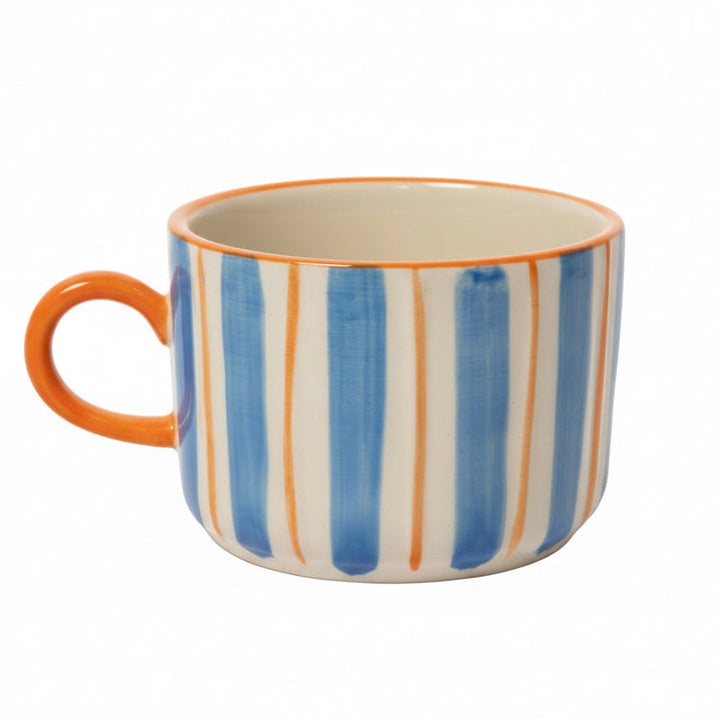 Au Maison Tasse blau orange bei Nauli and Stories