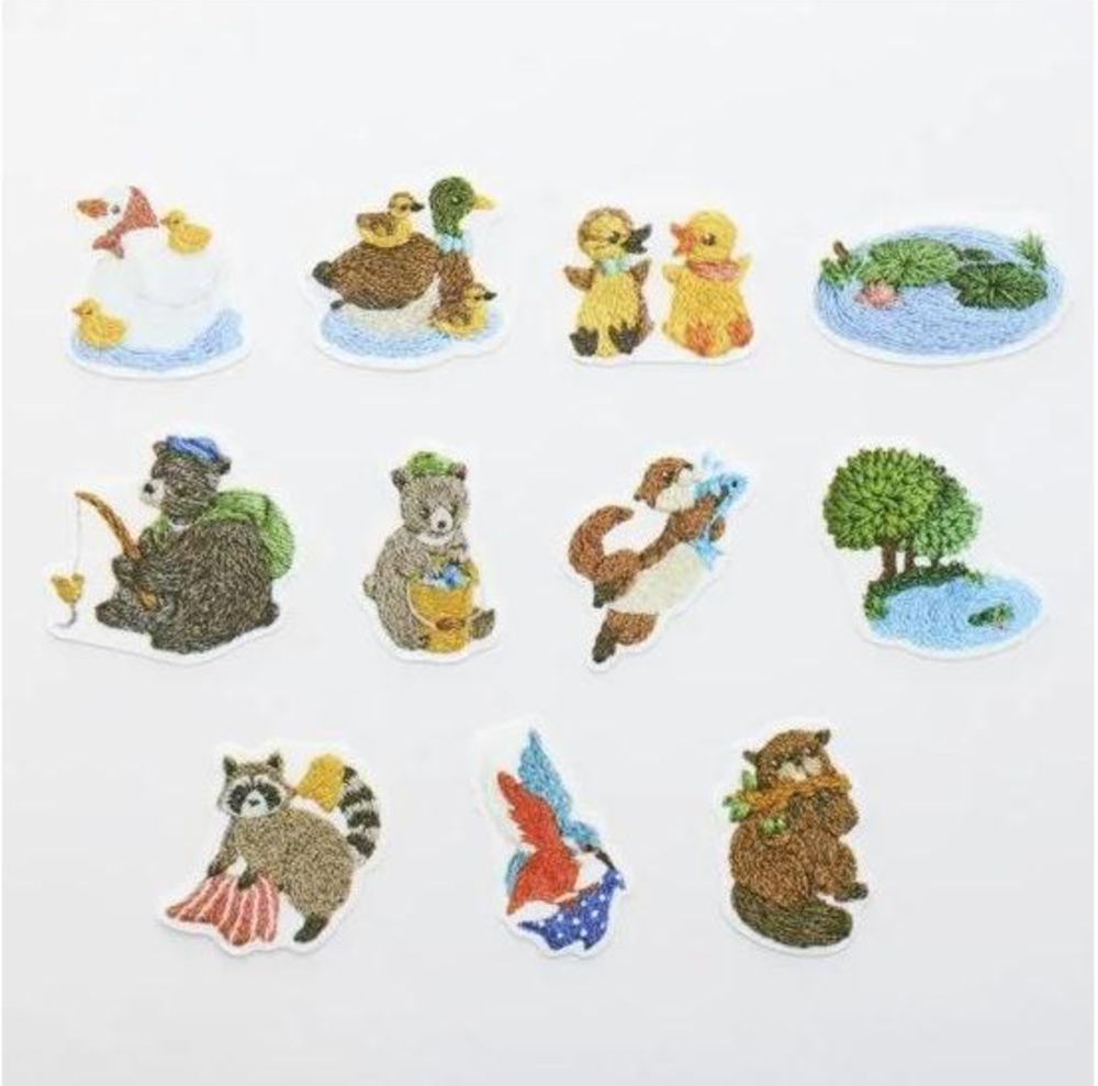 bande Sticker Seal Masking Roll Sticker Embroidered Forest Waterfront bei Nauli and Stories
