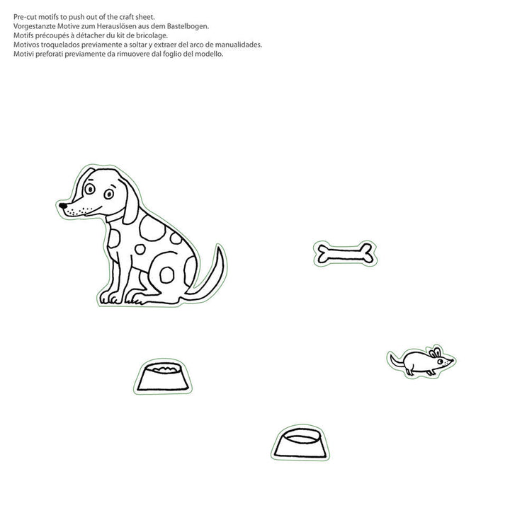 Bastelset Streichholzschachtel Hund in der Streichholzschachtel