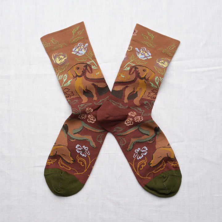 Bonne Maison Baumwollsocken Socken Caramel Dog von Bonne Maison bei Nauli and Stories
