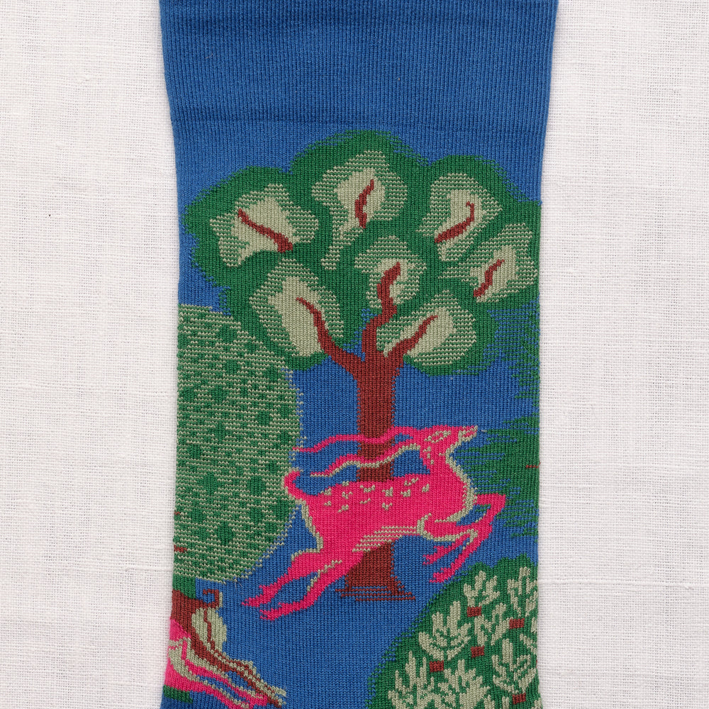Bonne Maison Baumwollsocken Socken Cobalt Deer von Bonne Maison bei Nauli and Stories
