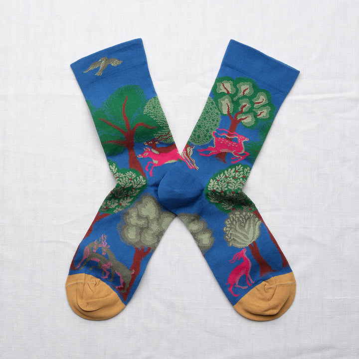 Bonne Maison Baumwollsocken Socken Cobalt Deer von Bonne Maison bei Nauli and Stories