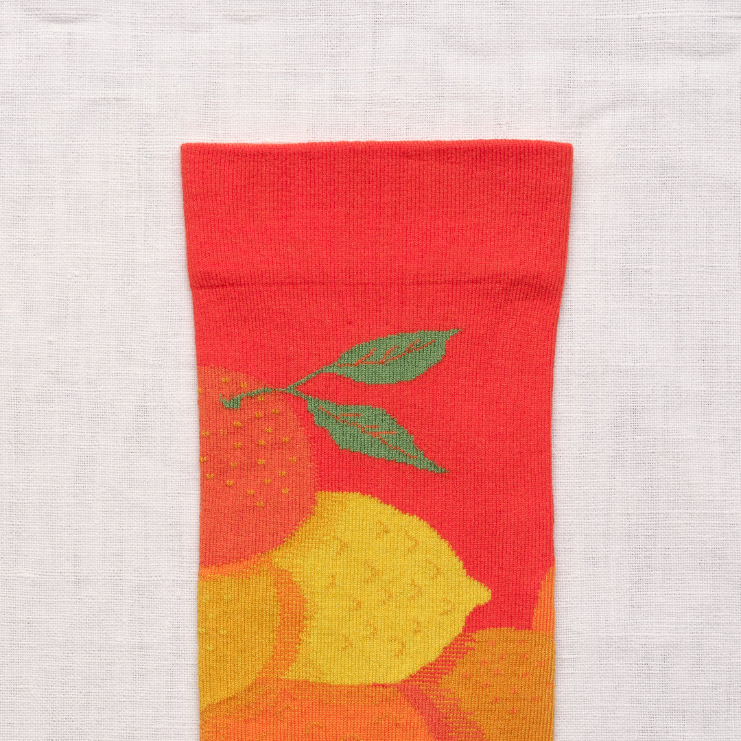 Bonne Maison Baumwollsocken Socken Vermilion Citrus von Bonne Maison bei Nauli and Stories