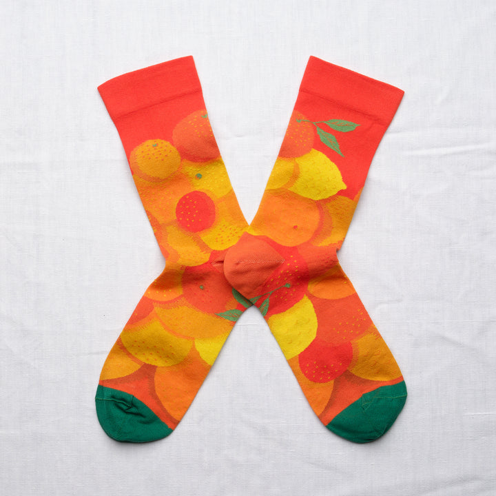 Bonne Maison Baumwollsocken Socken Vermilion Citrus von Bonne Maison bei Nauli and Stories