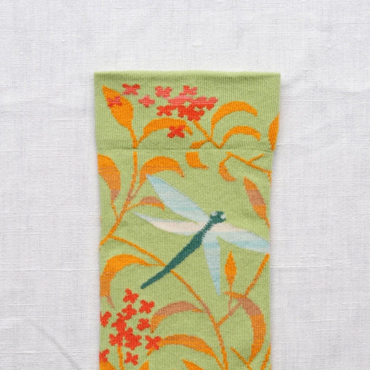 Bonne Maison Socken Socken Libelle Lime von Bonne Maison bei Nauli and Stories