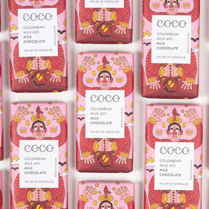 COCO Chocolatier Schokolade COCO | Colombian Milk Mini Chocolate Bar bei Nauli and Stories