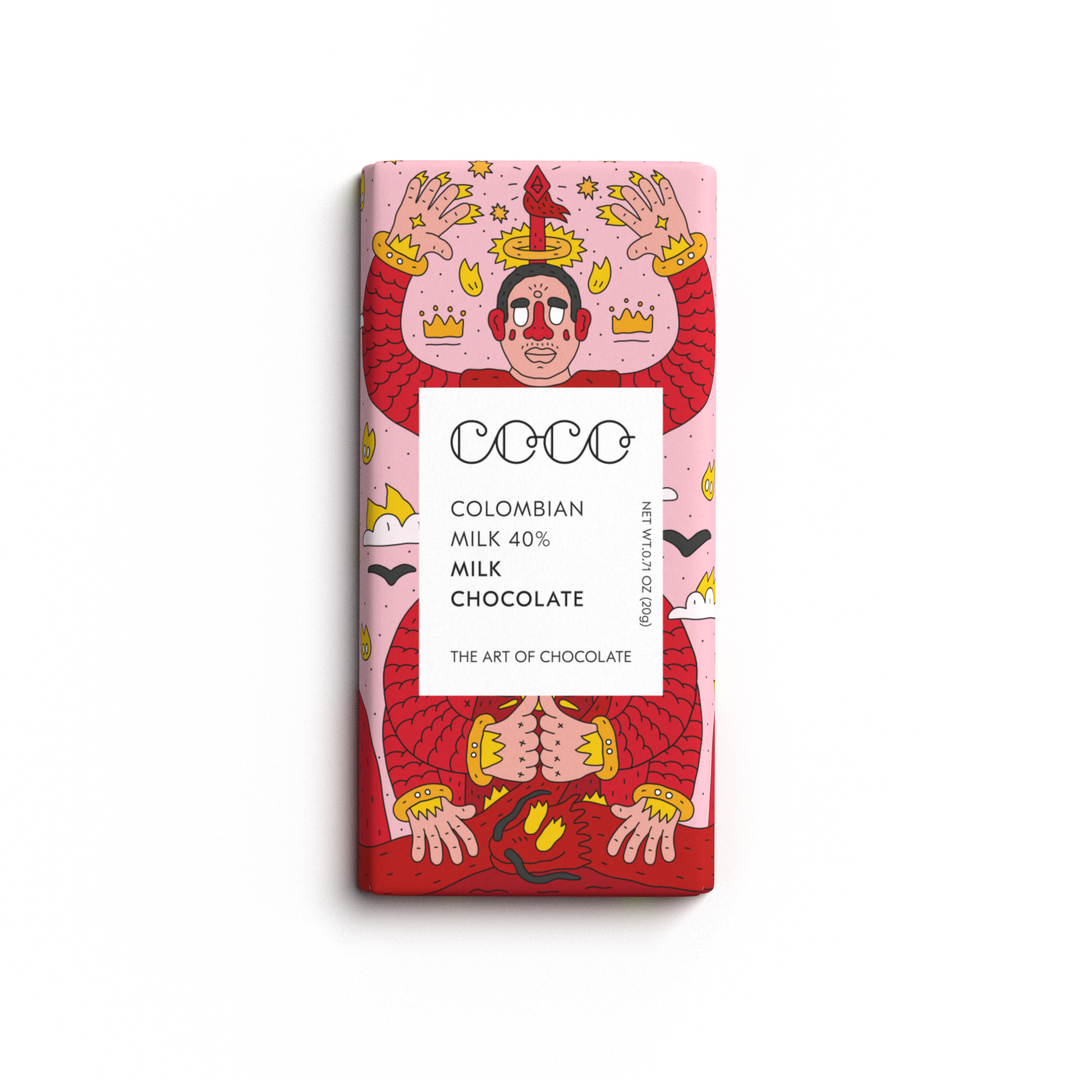 COCO Chocolatier Schokolade COCO | Colombian Milk Mini Chocolate Bar bei Nauli and Stories