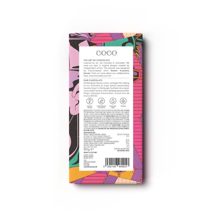 COCO Chocolatier Schokolade COCO | Frozen Margarita Dark Chocolate Bar bei Nauli and Stories