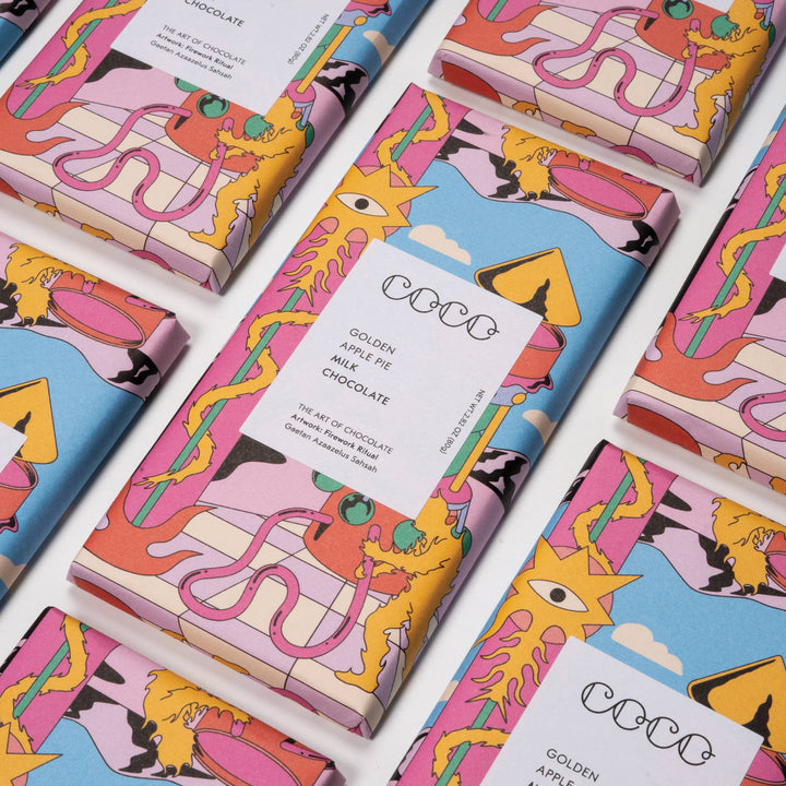 COCO Chocolatier Schokolade COCO | Golden Apple Pie Milk Chocolate Bar bei Nauli and Stories