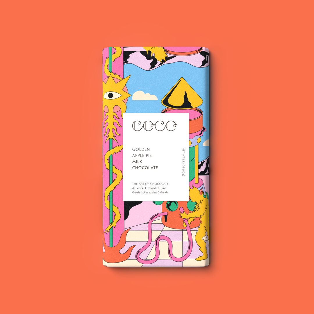 COCO Chocolatier Schokolade COCO | Golden Apple Pie Milk Chocolate Bar bei Nauli and Stories