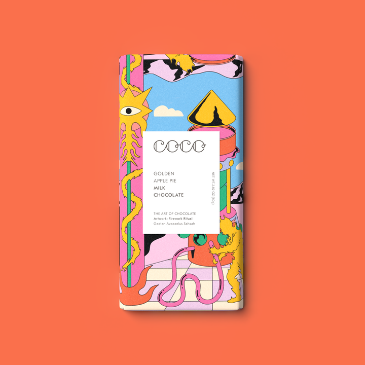 COCO Chocolatier Schokolade COCO | Golden Apple Pie Milk Chocolate Bar bei Nauli and Stories
