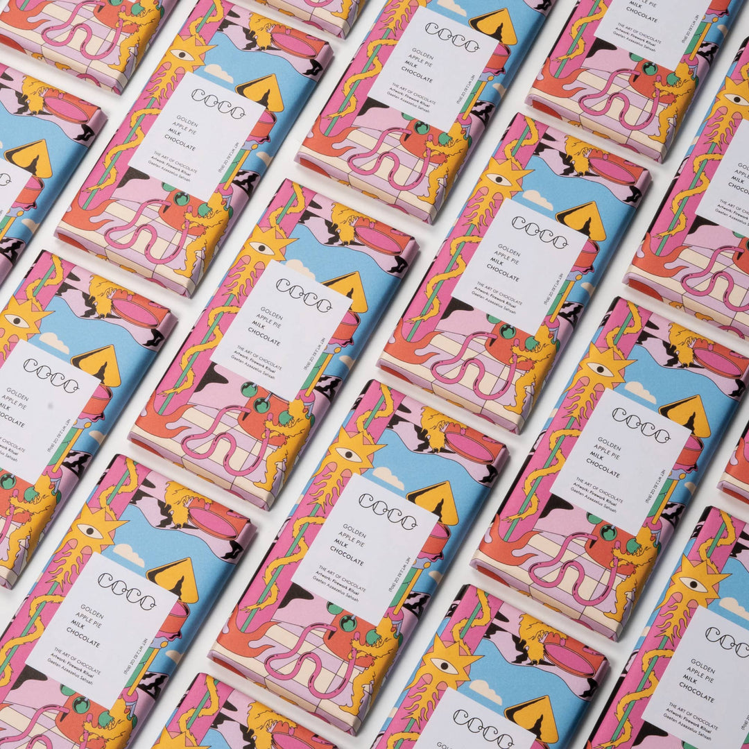 COCO Chocolatier Schokolade COCO | Golden Apple Pie Milk Chocolate Bar bei Nauli and Stories