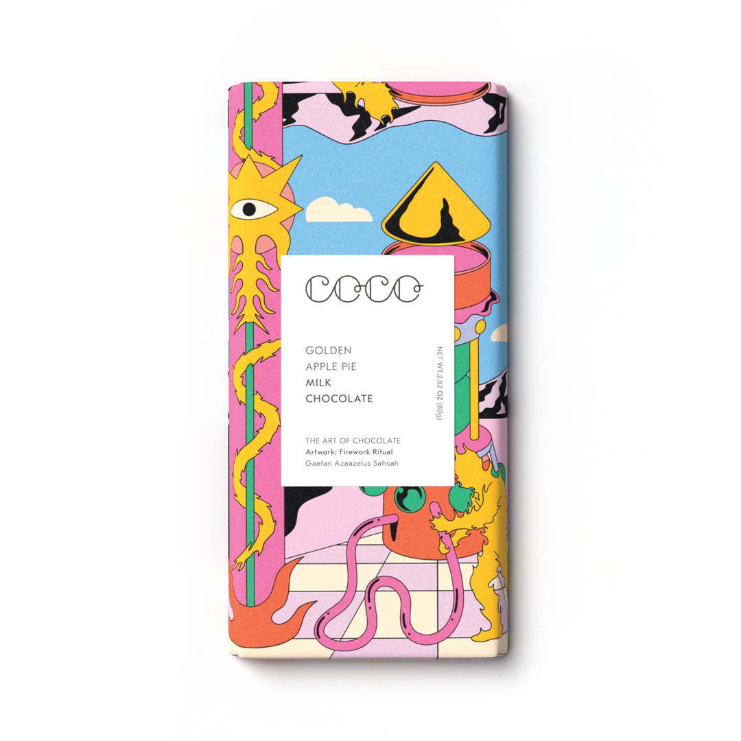 COCO Chocolatier Schokolade COCO | Golden Apple Pie Milk Chocolate Bar bei Nauli and Stories