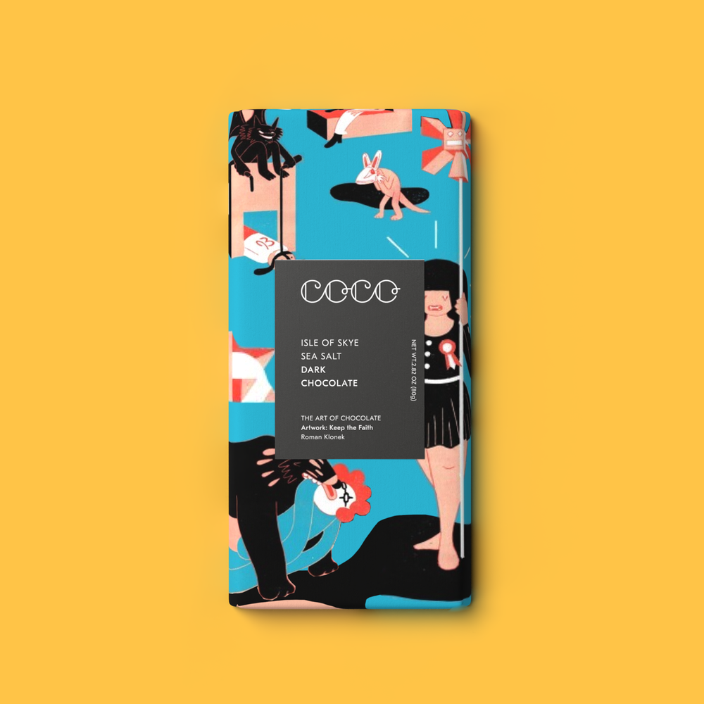 COCO Chocolatier Schokolade COCO | Isle of Skye Sea Salt Dark Chocolate Bar bei Nauli and Stories