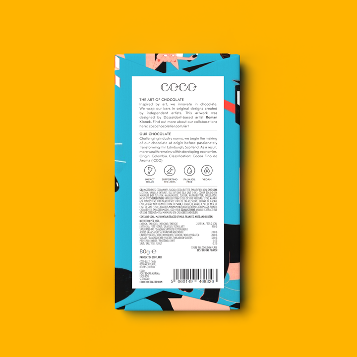 COCO Chocolatier Schokolade COCO | Isle of Skye Sea Salt Dark Chocolate Bar bei Nauli and Stories
