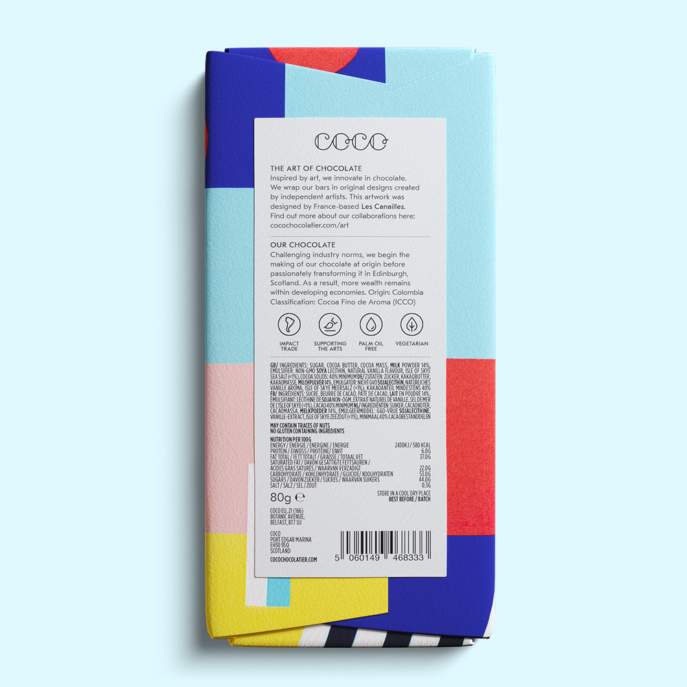 COCO Chocolatier Schokolade COCO | Isle of Skye Sea Salt Milk Chocolate Bar bei Nauli and Stories