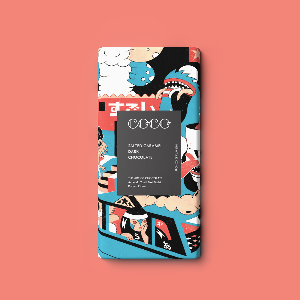 COCO Chocolatier Schokolade COCO | Salted Caramel Dark Chocolate Bar 80g bei Nauli and Stories