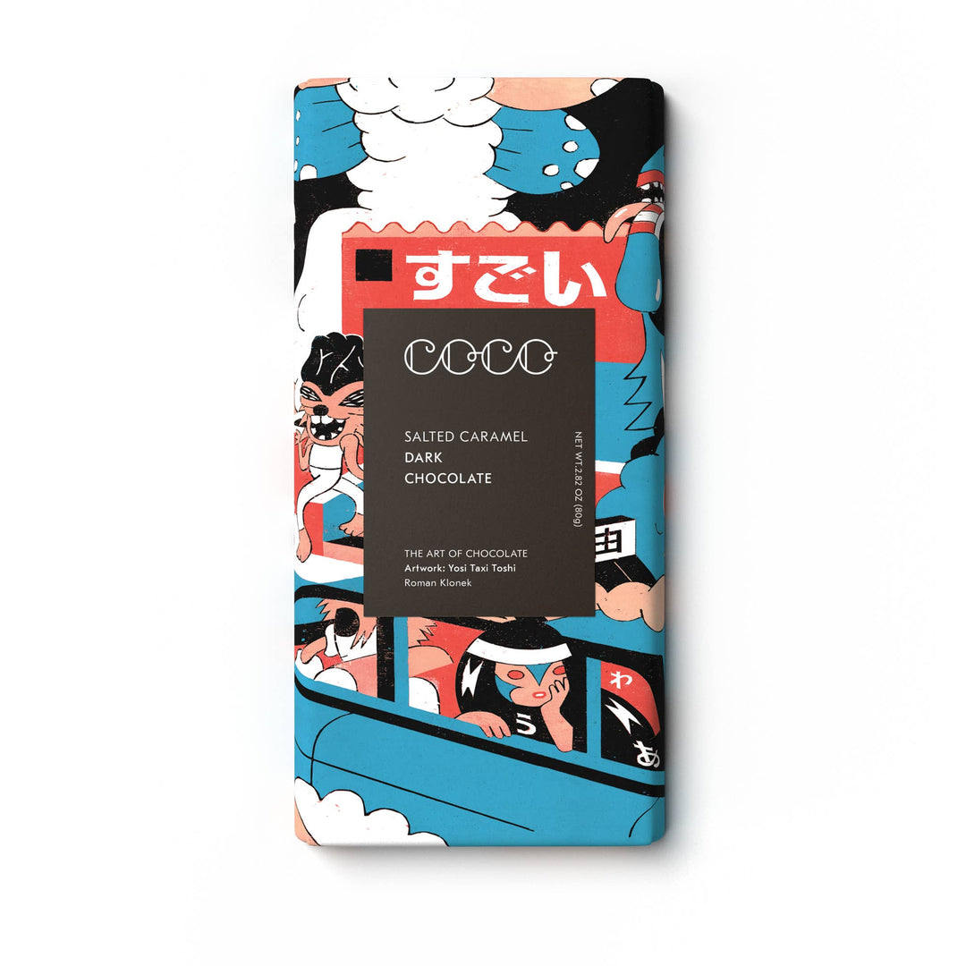 COCO Chocolatier Schokolade COCO | Salted Caramel Dark Chocolate Bar 80g bei Nauli and Stories
