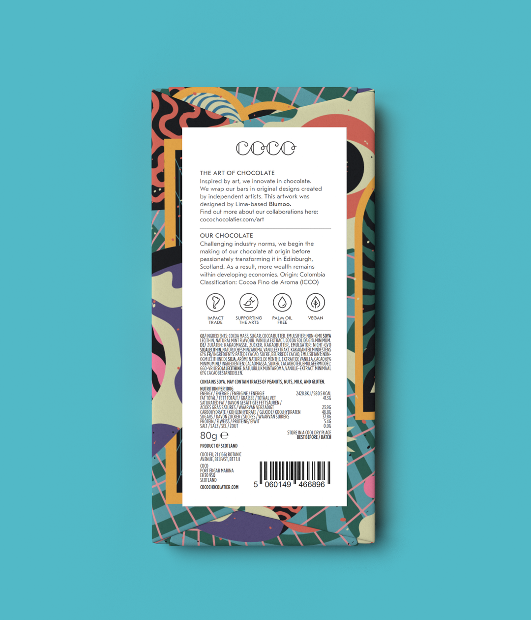 COCO Chocolatier Schokolade COCO | Sweet Mint Dark Chocolate Bar bei Nauli and Stories
