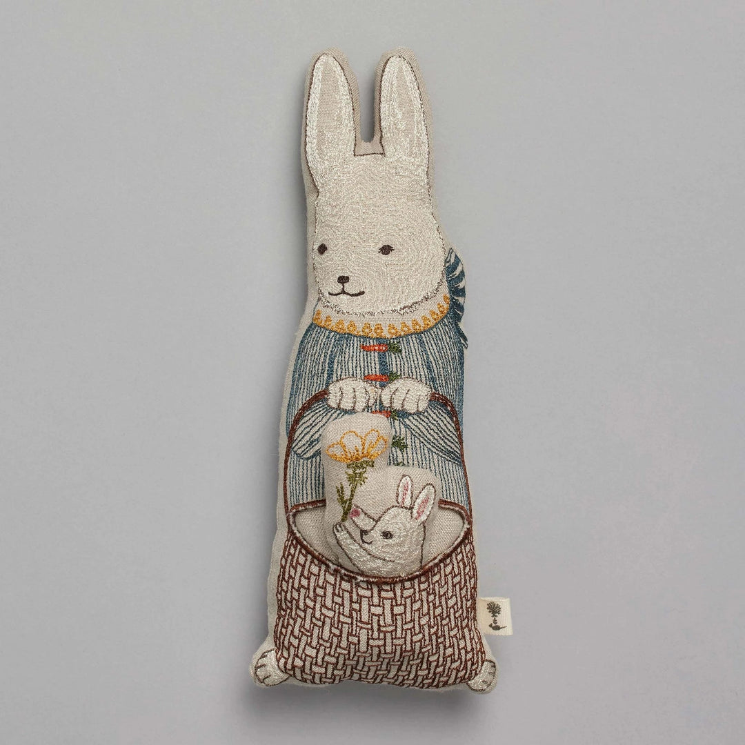 Coral & Tusk Bunny in Basket Doll