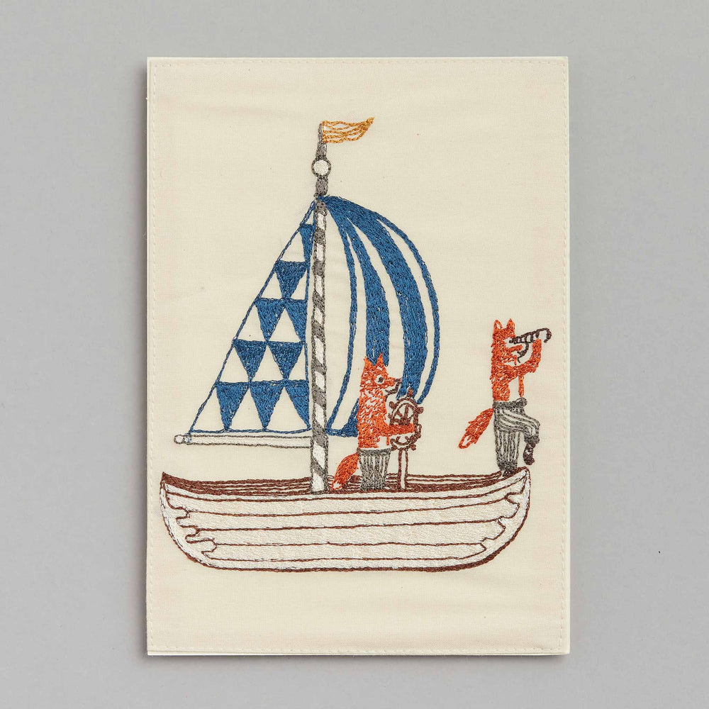 Coral & Tusk Poster & Bildende Kunst Sailboat Card