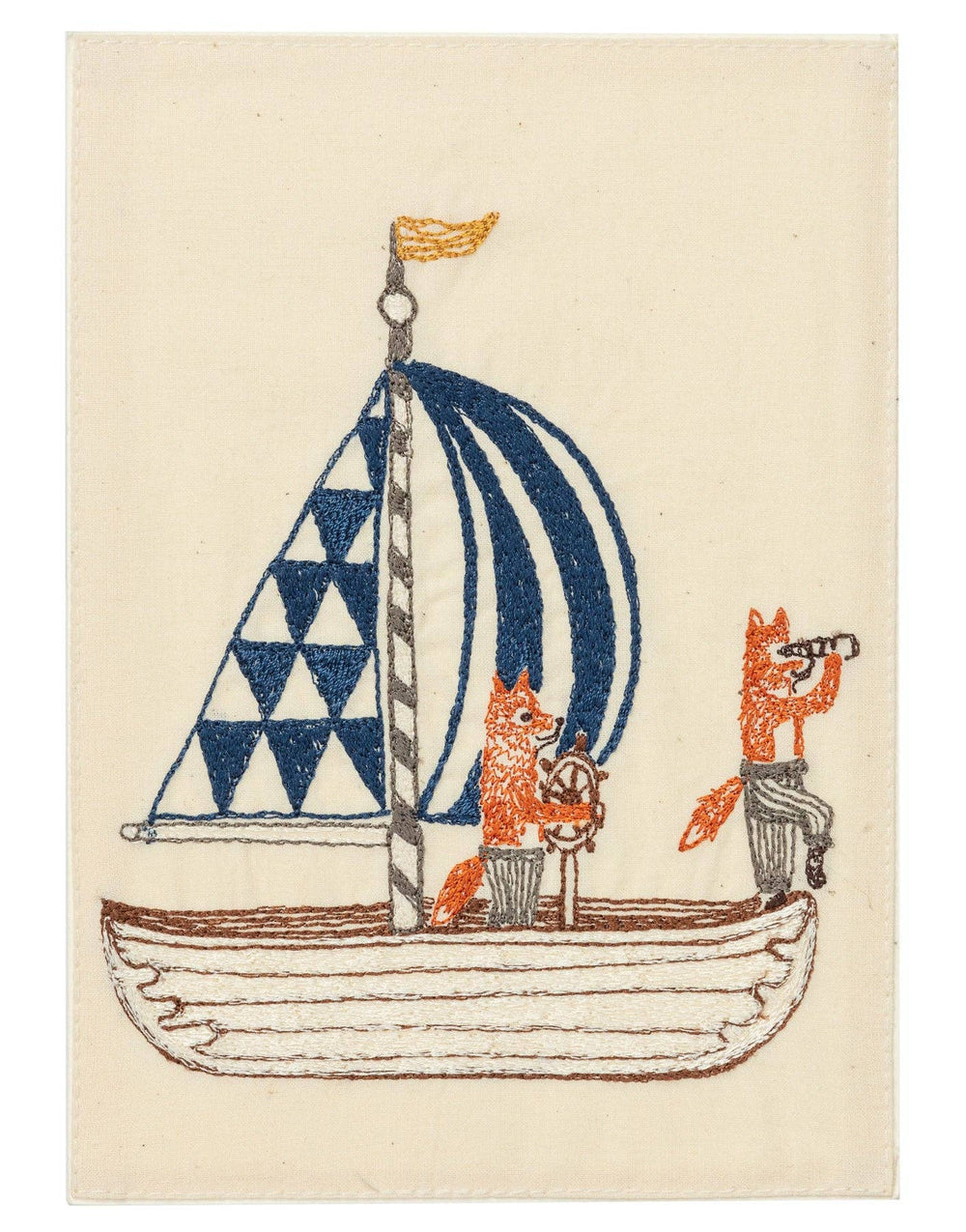 Coral & Tusk Poster & Bildende Kunst Sailboat Card