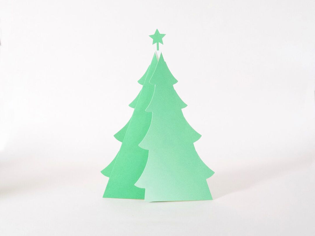 cut & make Weihnachten Christbaum Pop Up Karte