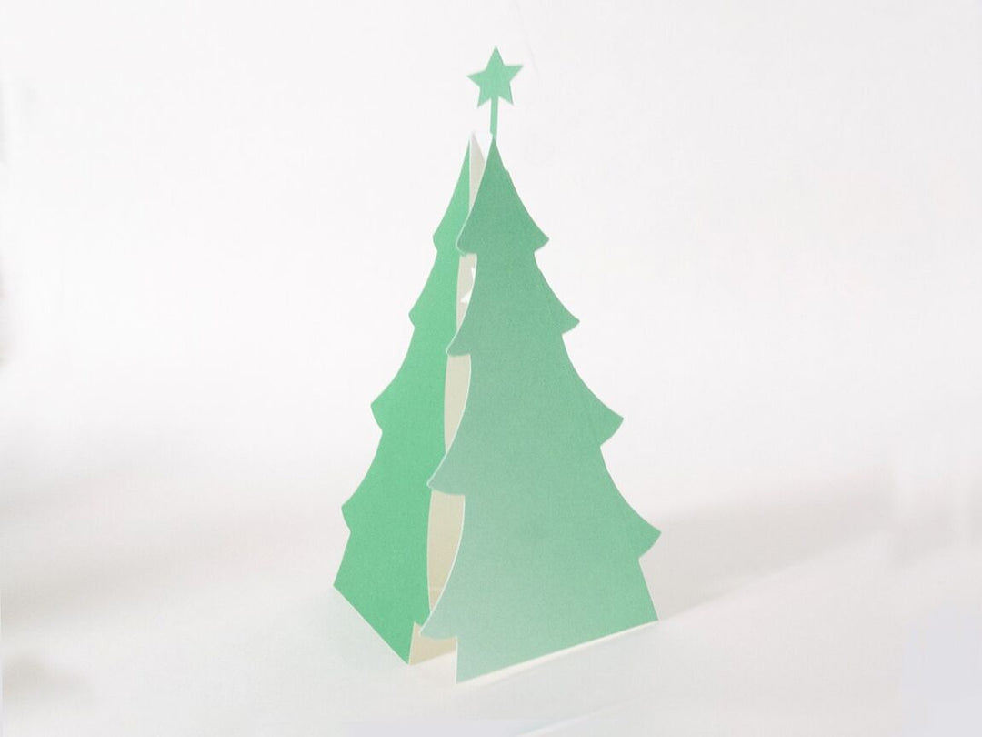 cut & make Weihnachten Christbaum Pop Up Karte