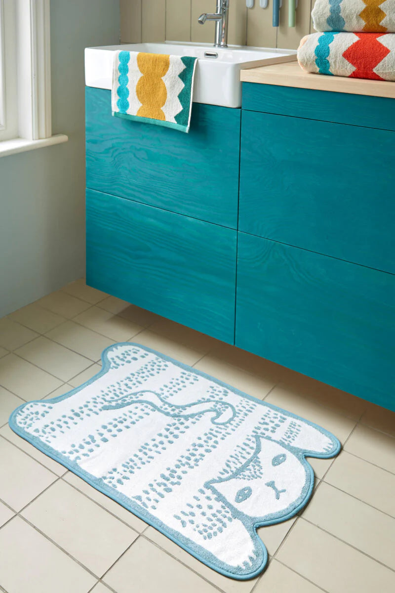 Donna Wilson Badematten Badmatte Blaue Katze bei Nauli and Stories