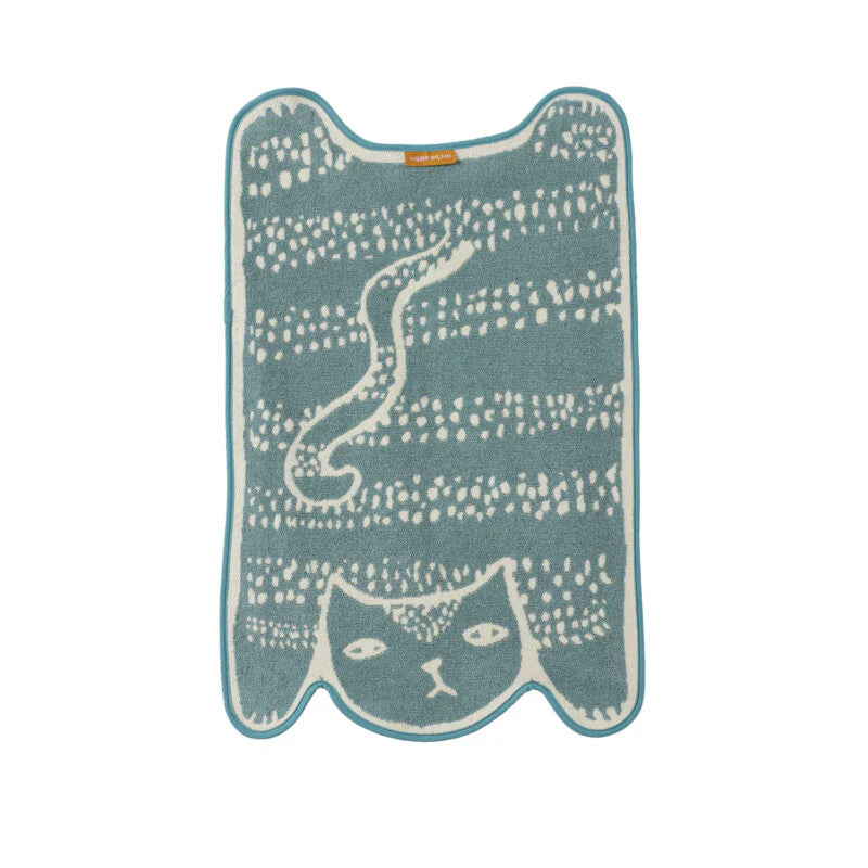 Donna Wilson Badematten Badmatte Blaue Katze bei Nauli and Stories