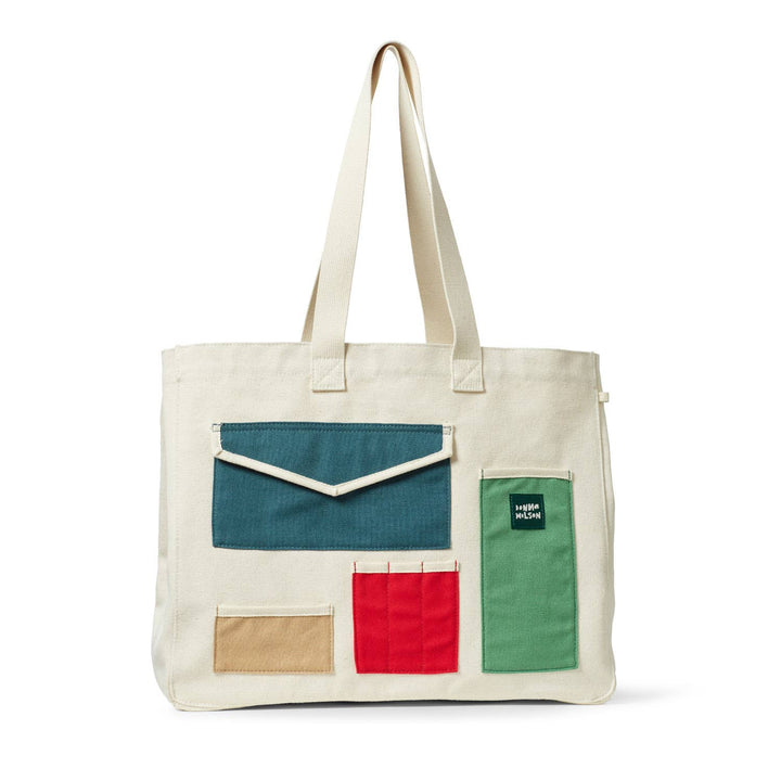 Donna Wilson Large Pocket Patch Cotton Shopper bei Nauli and Stories