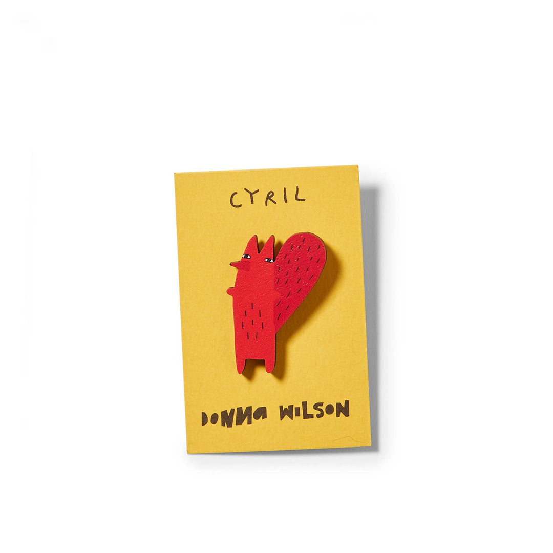 Donna Wilson Pin Cyril Squirrel Fox Pin Badge bei Nauli and Stories