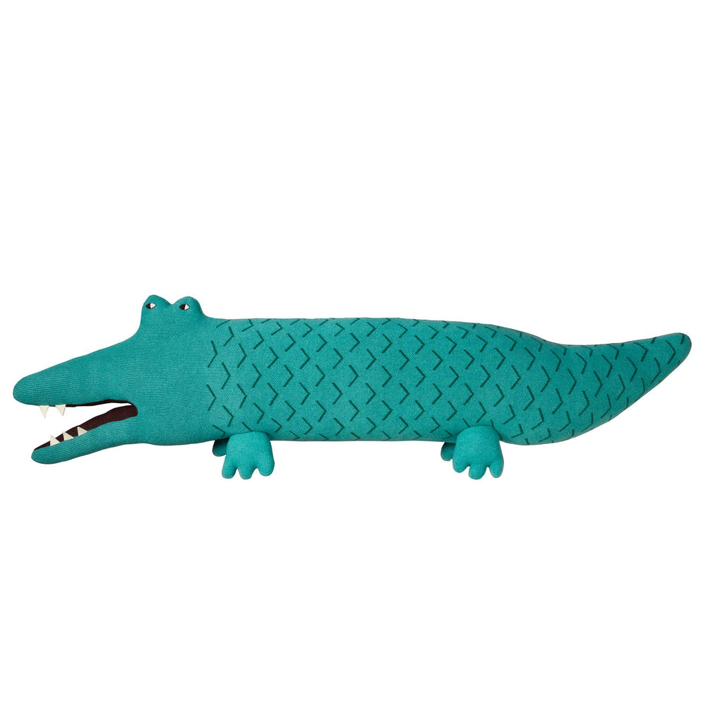 Donna Wilson Sofakissen Crocodile (made in) Dundee Bolster Cushion  - Riesenkissen Krokodil