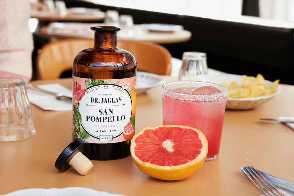 Dr. Jaglas Alkoholfreies Getränk San Pompello – alkoholfreier Aperitif | Grapefruit bei Nauli and Stories