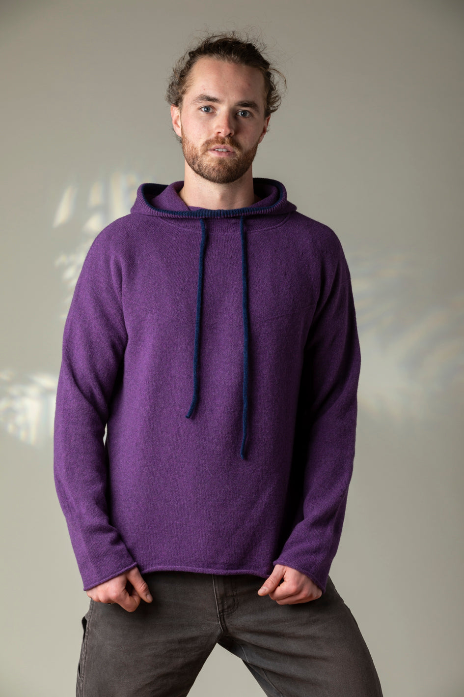 Éribe Corry Hoody Sweater Aubergine