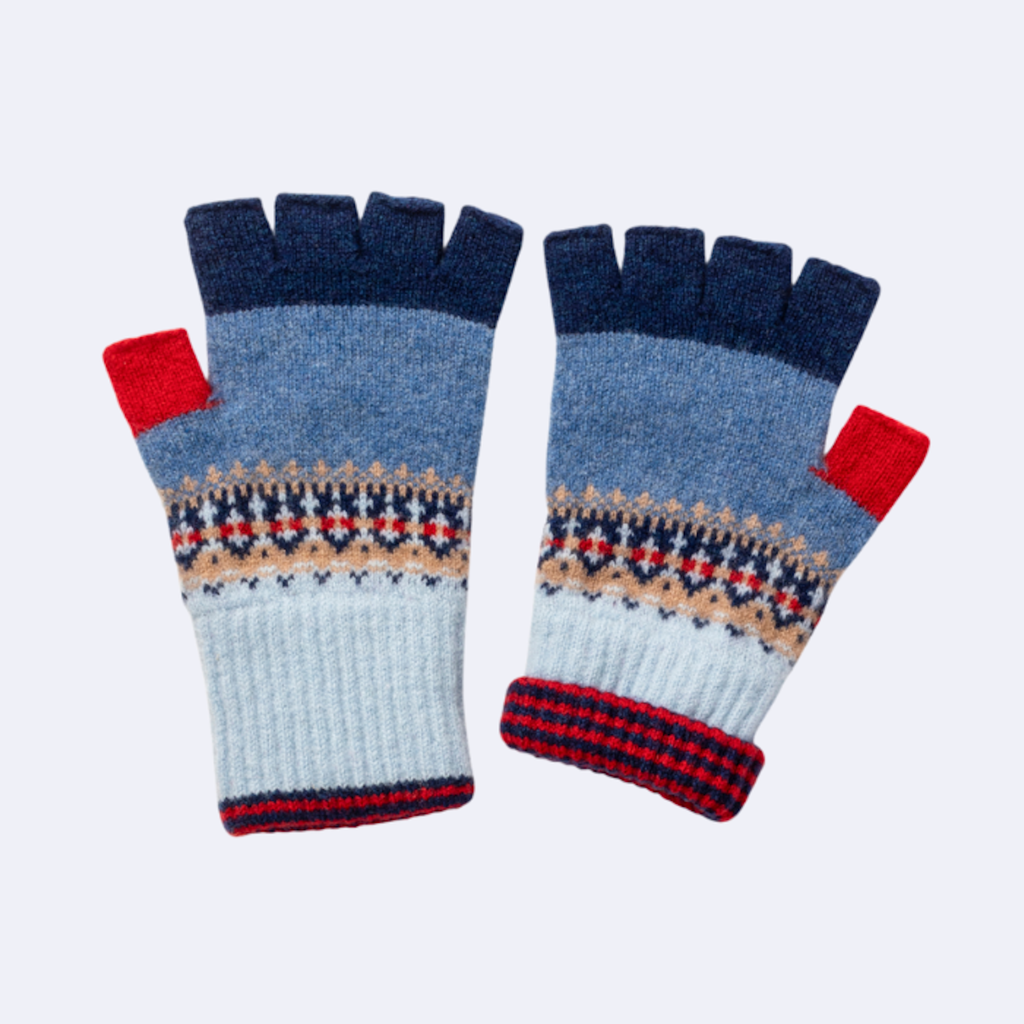 handschuhe fingerlos stricken Fingerlose Handschuhe | blau