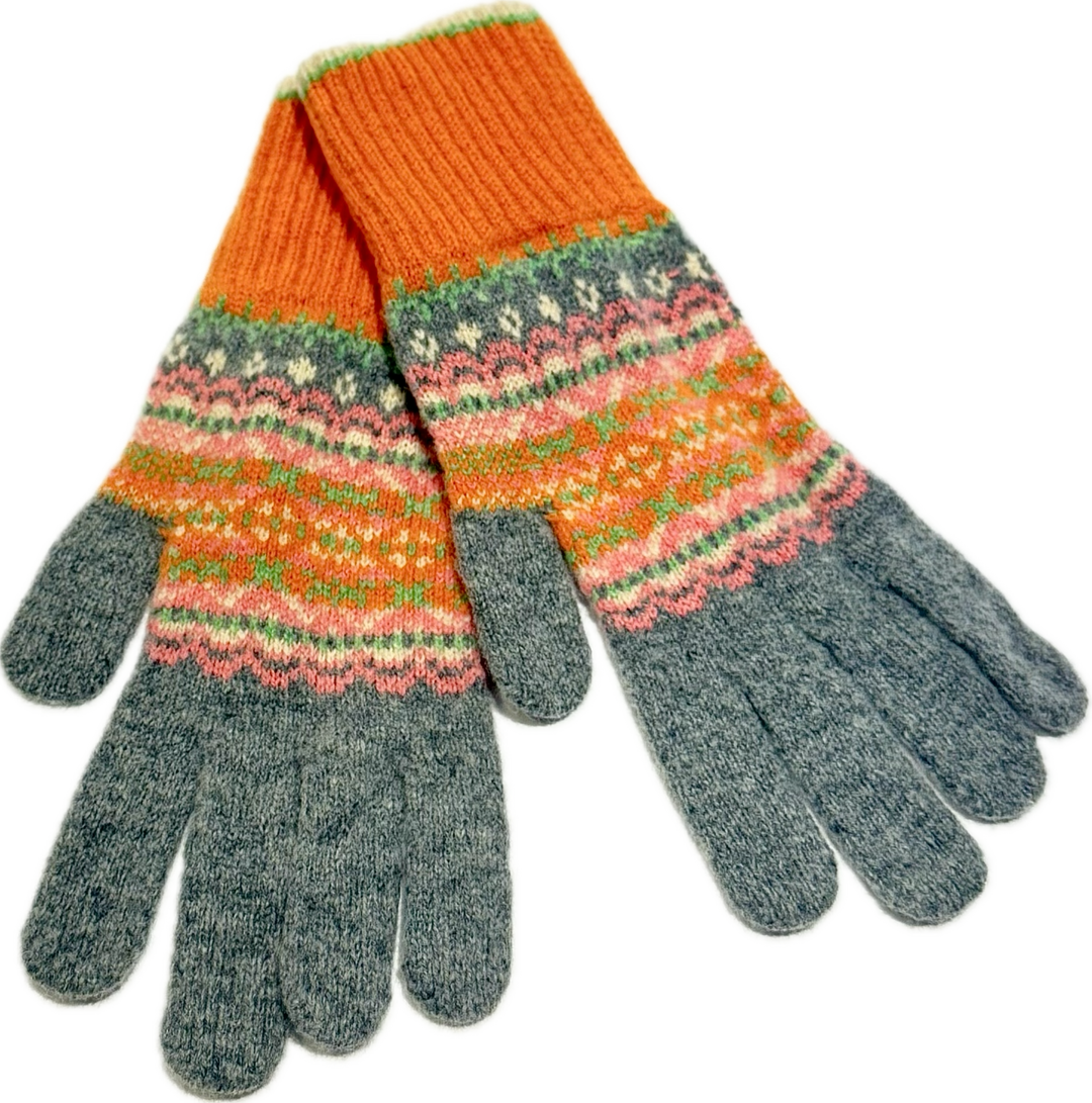 Eribé Handschuhe Handschuhe aus reiner Wolle - Alloa Floral Spice