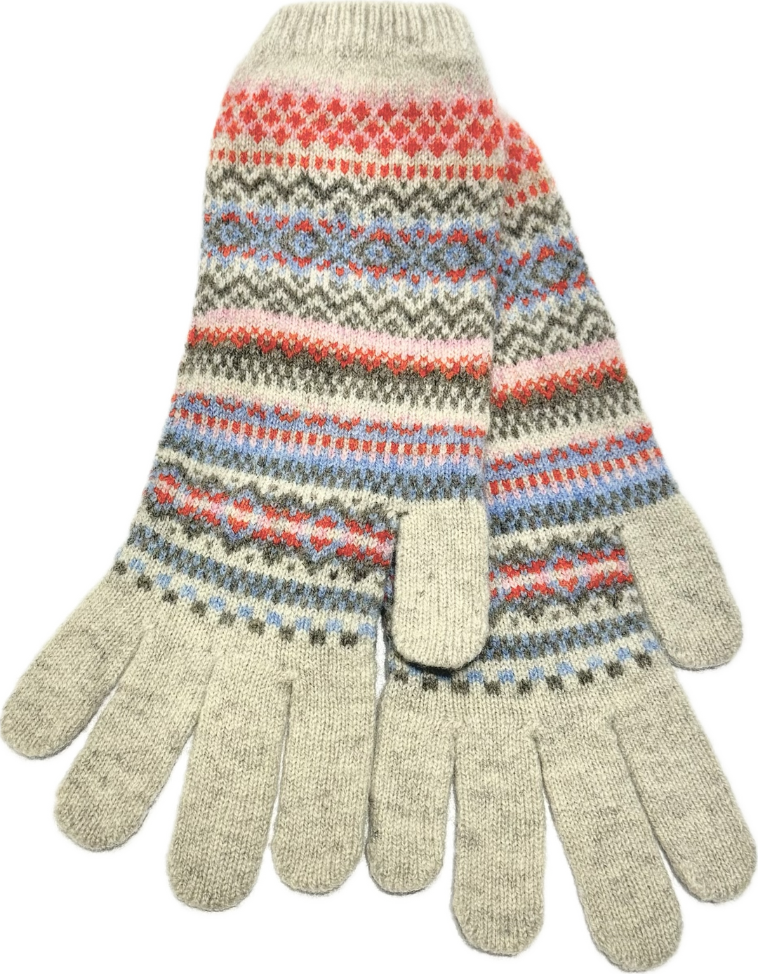 Eribé Handschuhe Handschuhe aus reiner Wolle - Alpine Blue Hibiscus