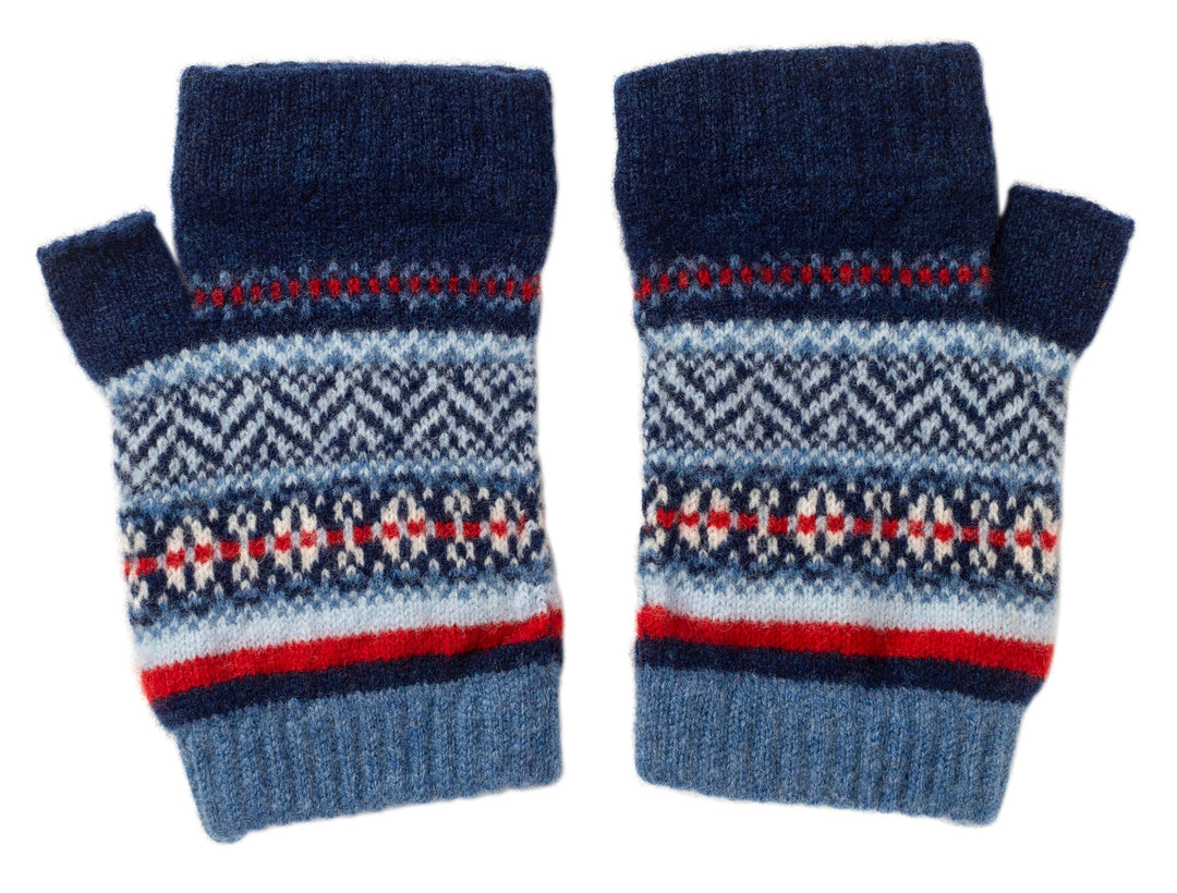 Eribé Handschuhe Stobo Open Mitt Navy-Reflection bei Nauli and Stories