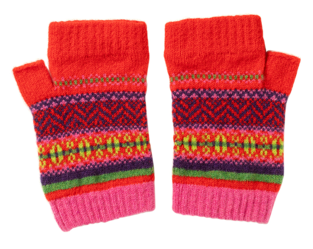 Eribé Handschuhe Stobo Open Mitt "Rosa" - knallbunte Handschuhe in pink rot bei Nauli and Stories