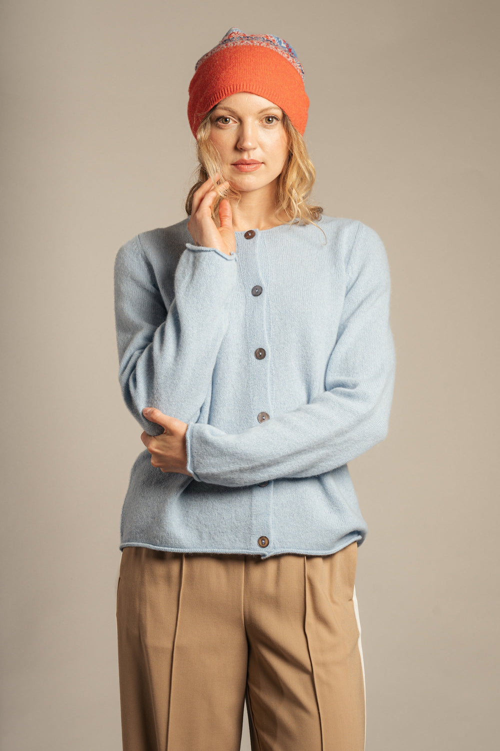 Eribé Mütze Alloa Beanie Blue-Bella bei Nauli and Stories