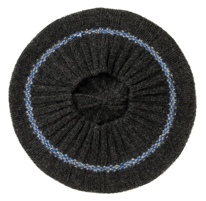 Eribé Mütze Bowden Rib Beret Charcoal bei Nauli and Stories