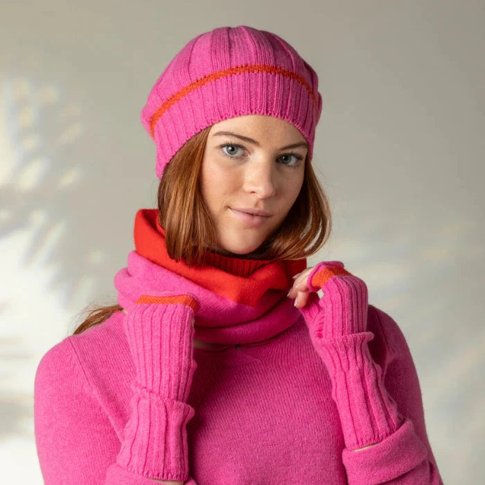 Eribé Mütze Bowden Rib Beret Dahlia bei Nauli and Stories
