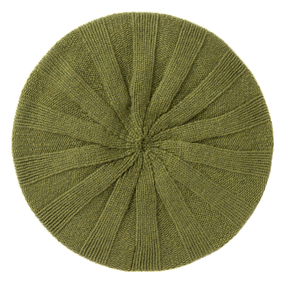 Eribé Mütze Bowden Rib Beret Greenbean bei Nauli and Stories