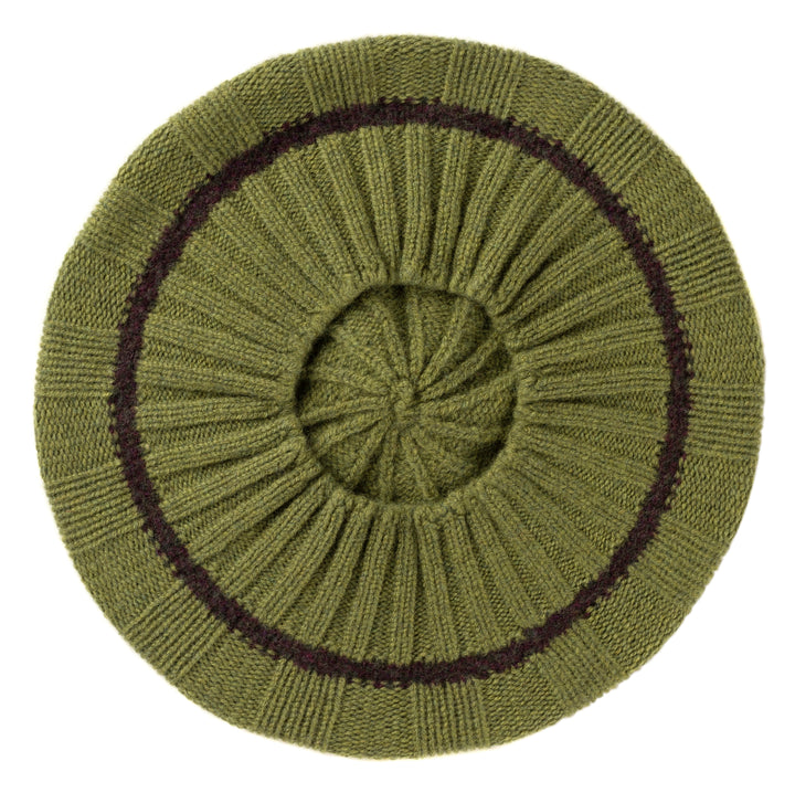 Eribé Mütze Bowden Rib Beret Greenbean bei Nauli and Stories